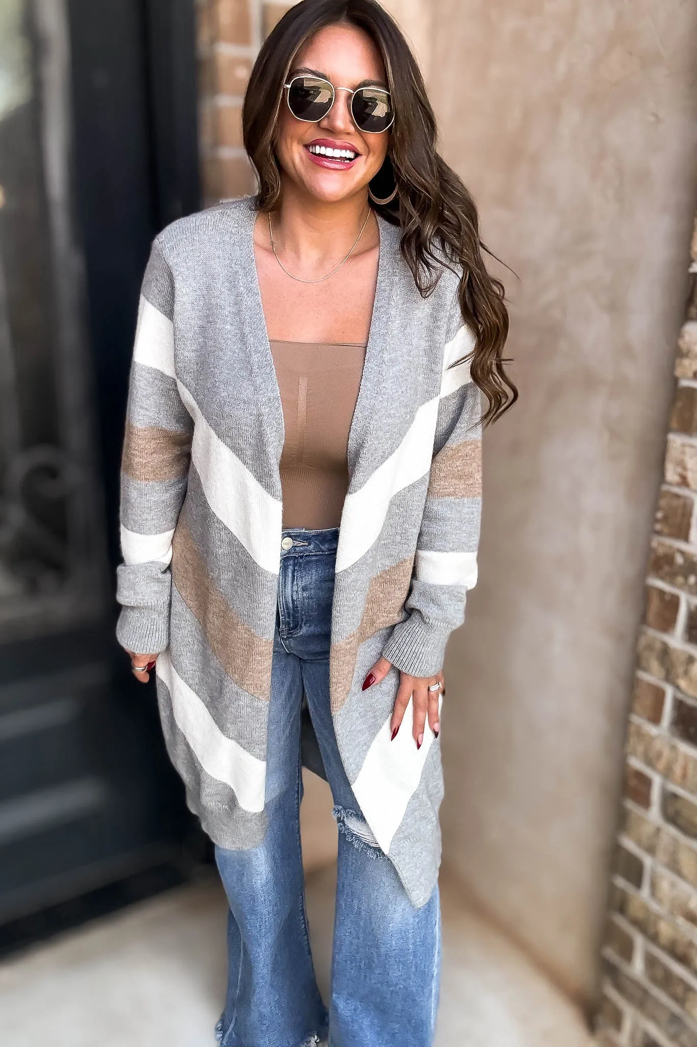 Stirpe Chevron Sweater Cardigan