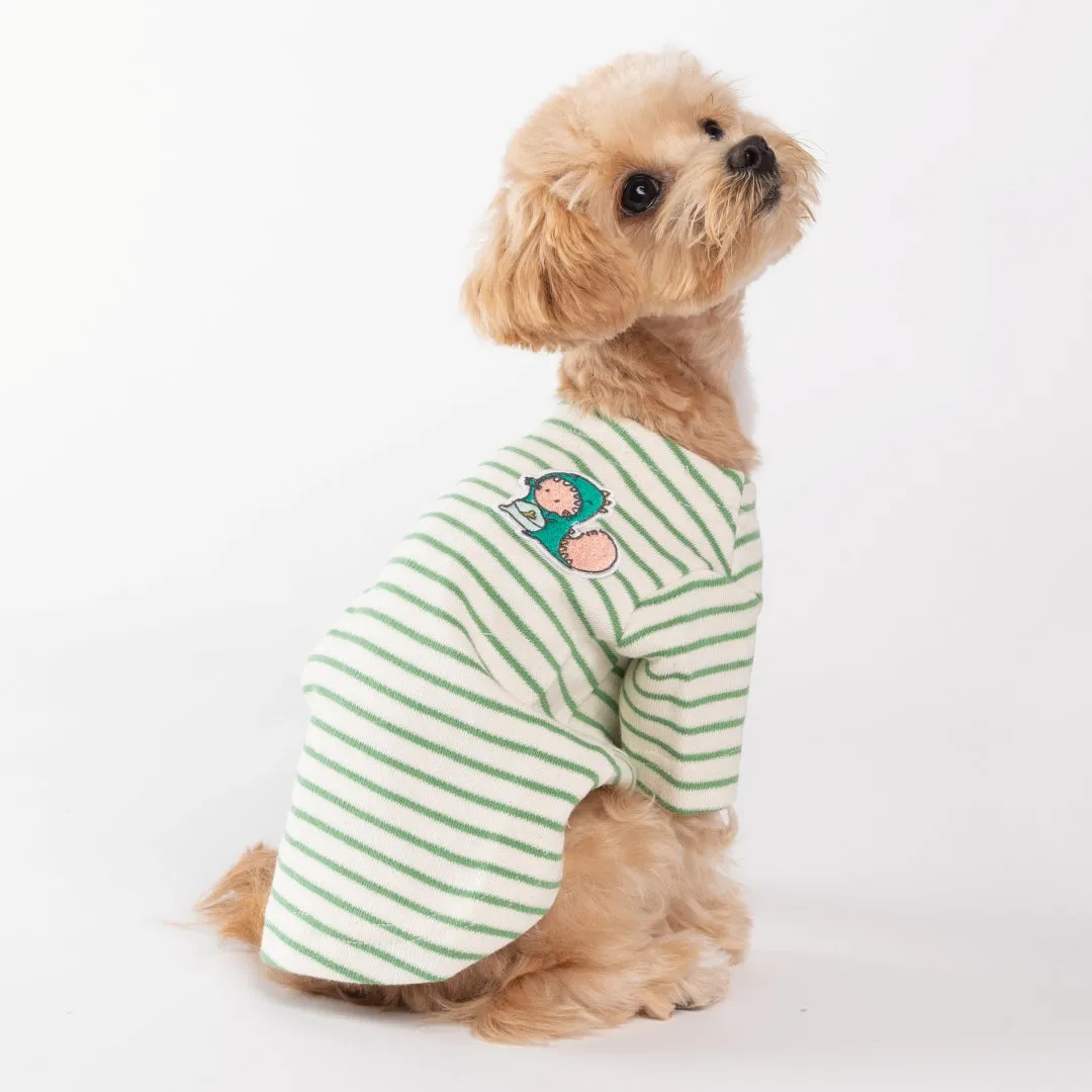 Stripe Honey Bee Sweatshirt - Green