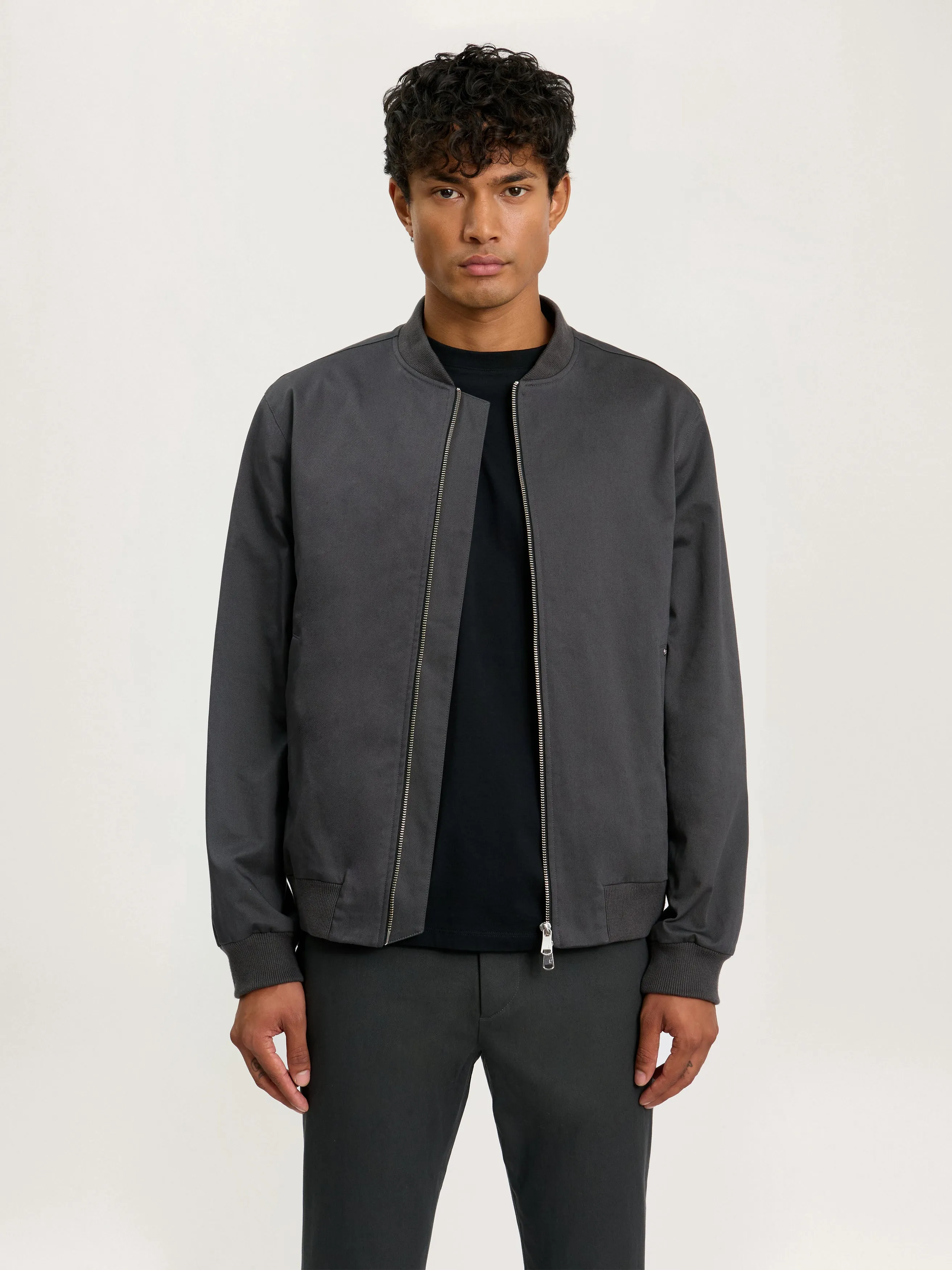 The City Bomber Jacket || Slate Grey