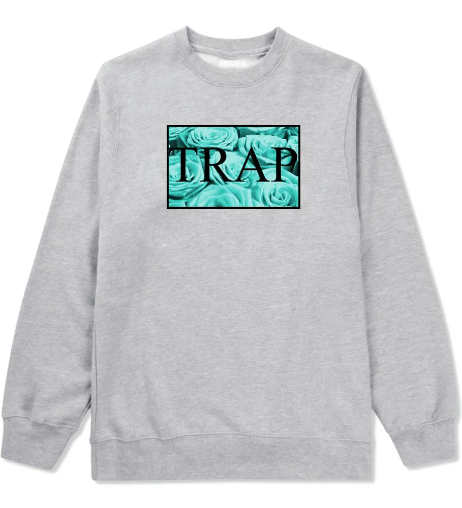 Trap Floral Pattern Crewneck Sweatshirt