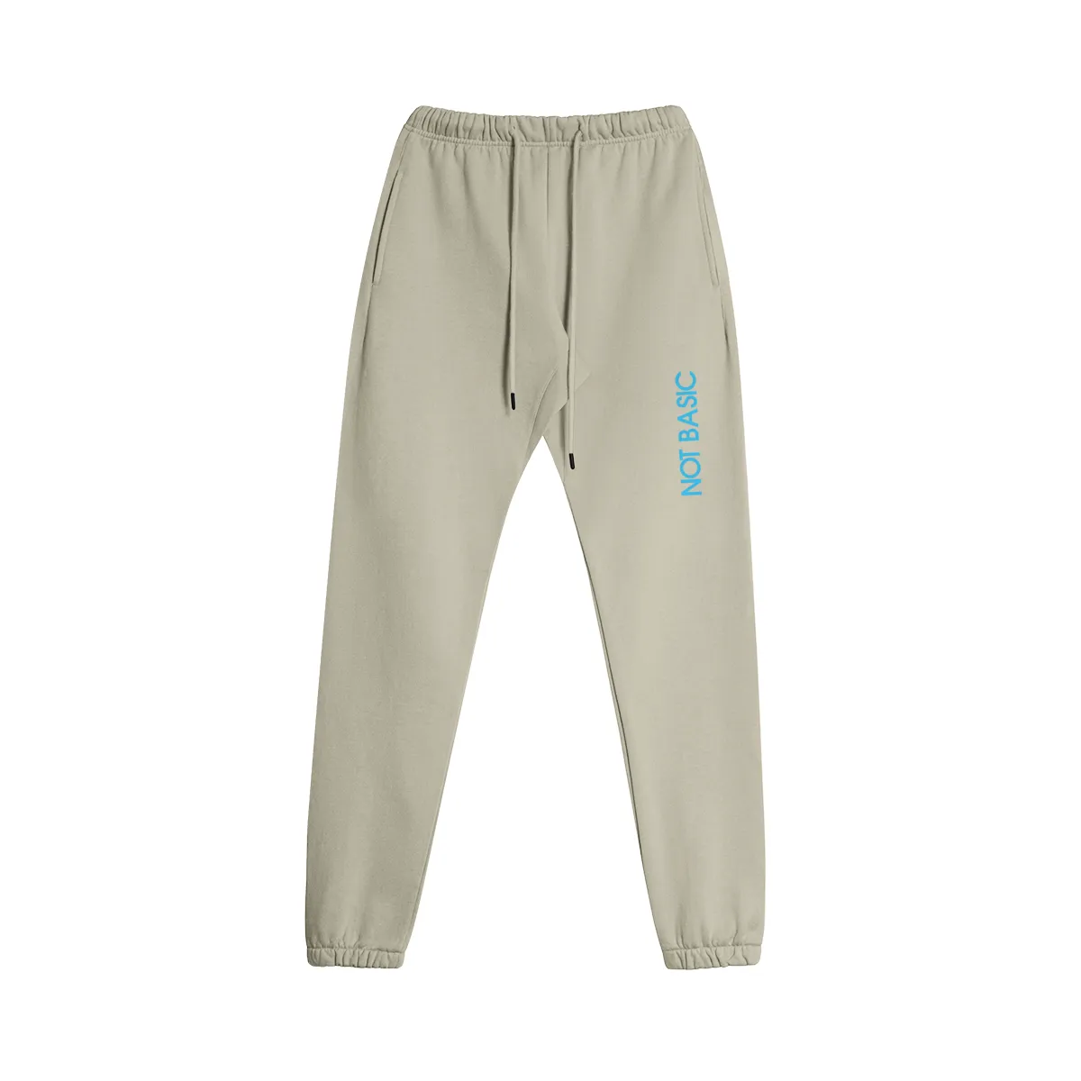 Unisex Embroidered Heavyweight Fleece Lined Sweatpants - NOT BASIC