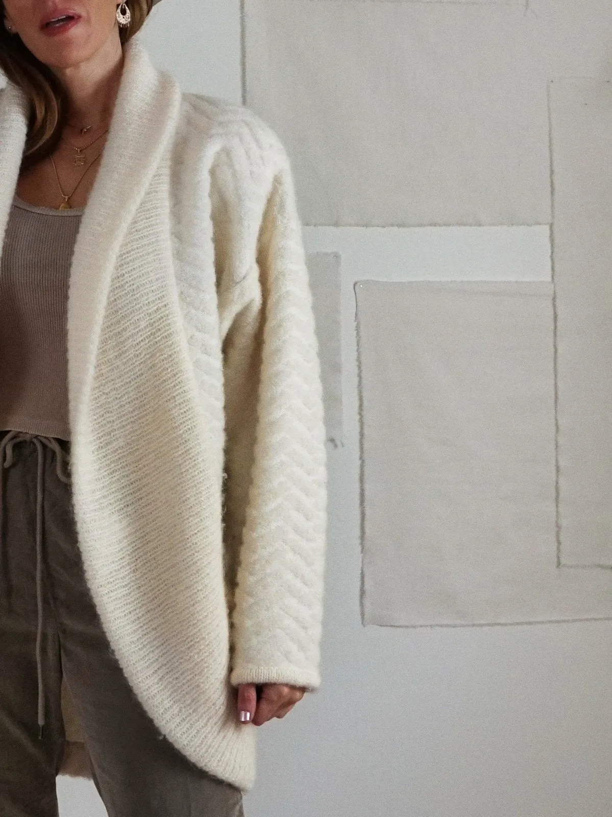 Vintage Vanilla Mohair Cocoon Sweater