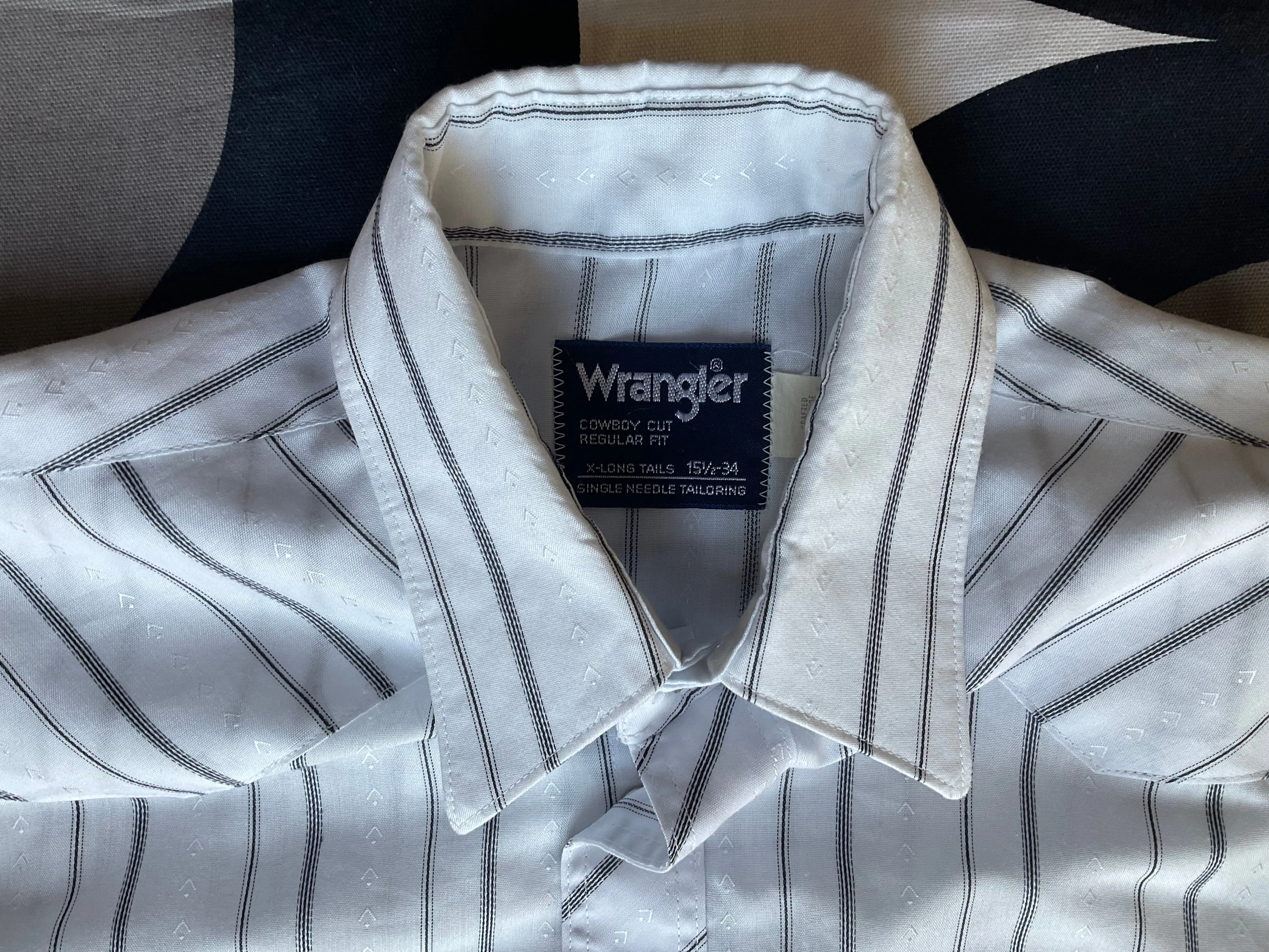 Vintage Wrangler Cowboy Cut Regular Fit long-sleeve shirt, Made in USA, Small