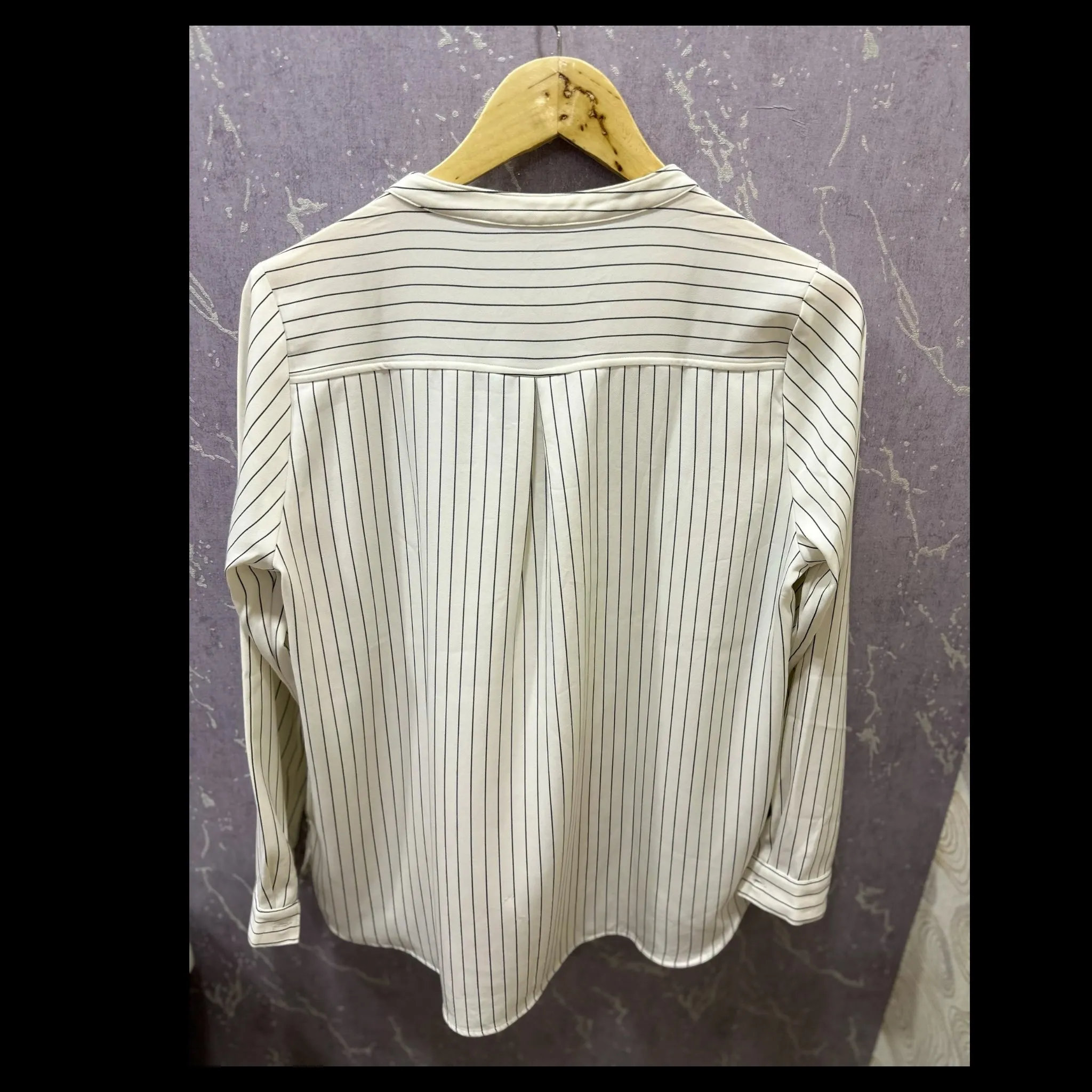 White Vertical Stripes Shirt