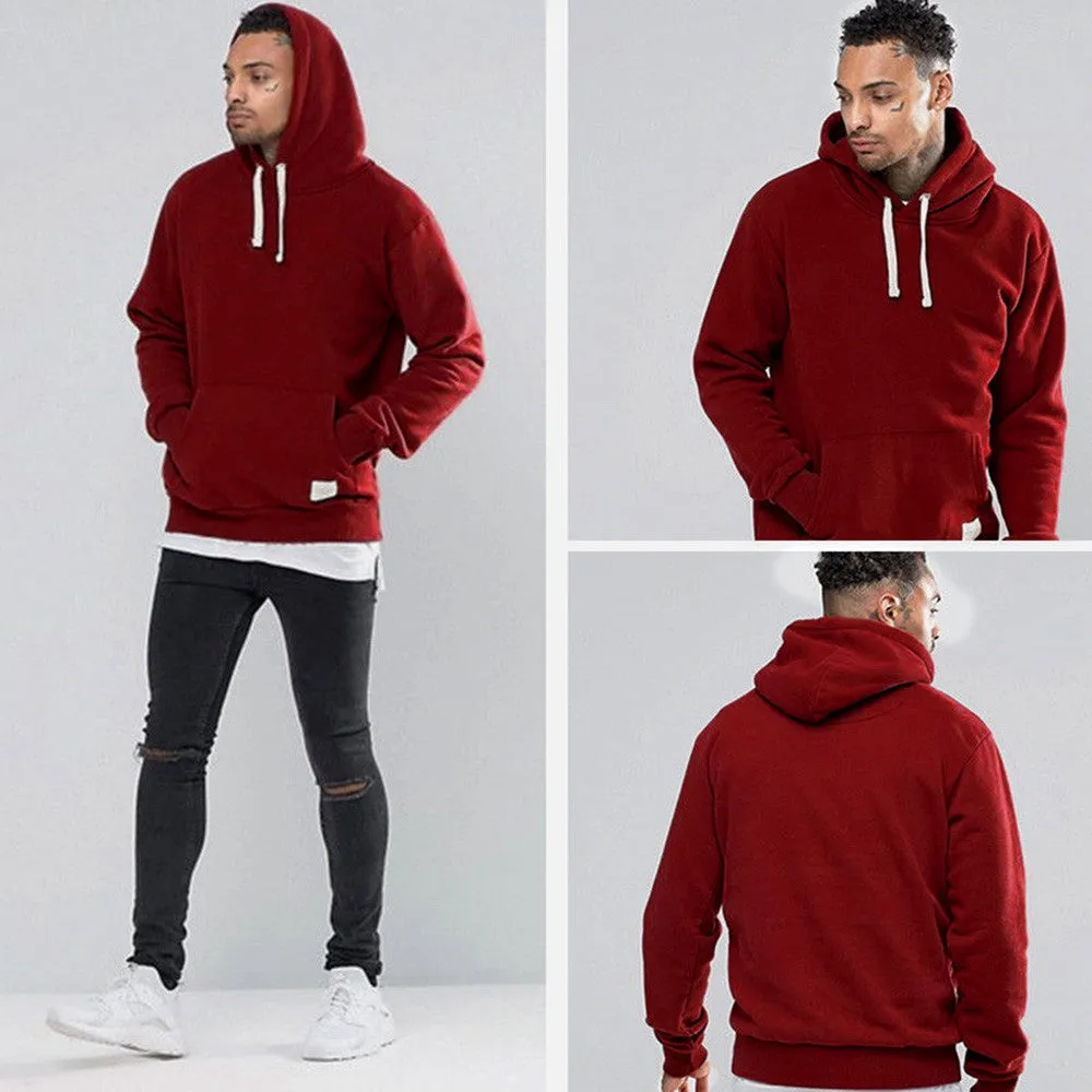 Winter Fleece Pocket Warm Sweatshirt Pullover